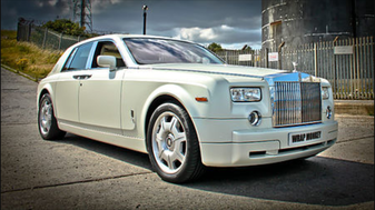 rolls royce phantom wedding car Yorkshire